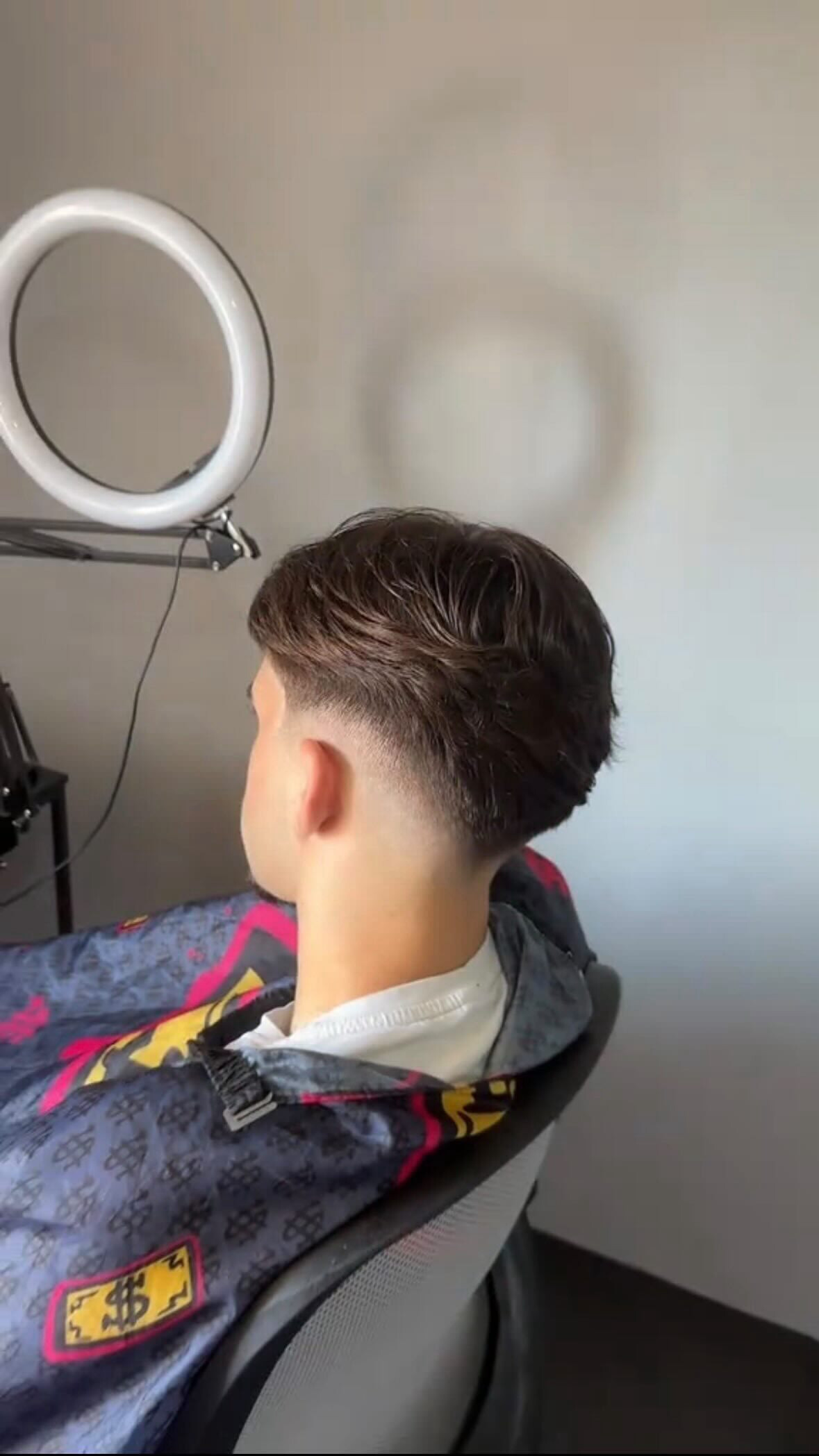 Taper fade, tekstura na vrhu