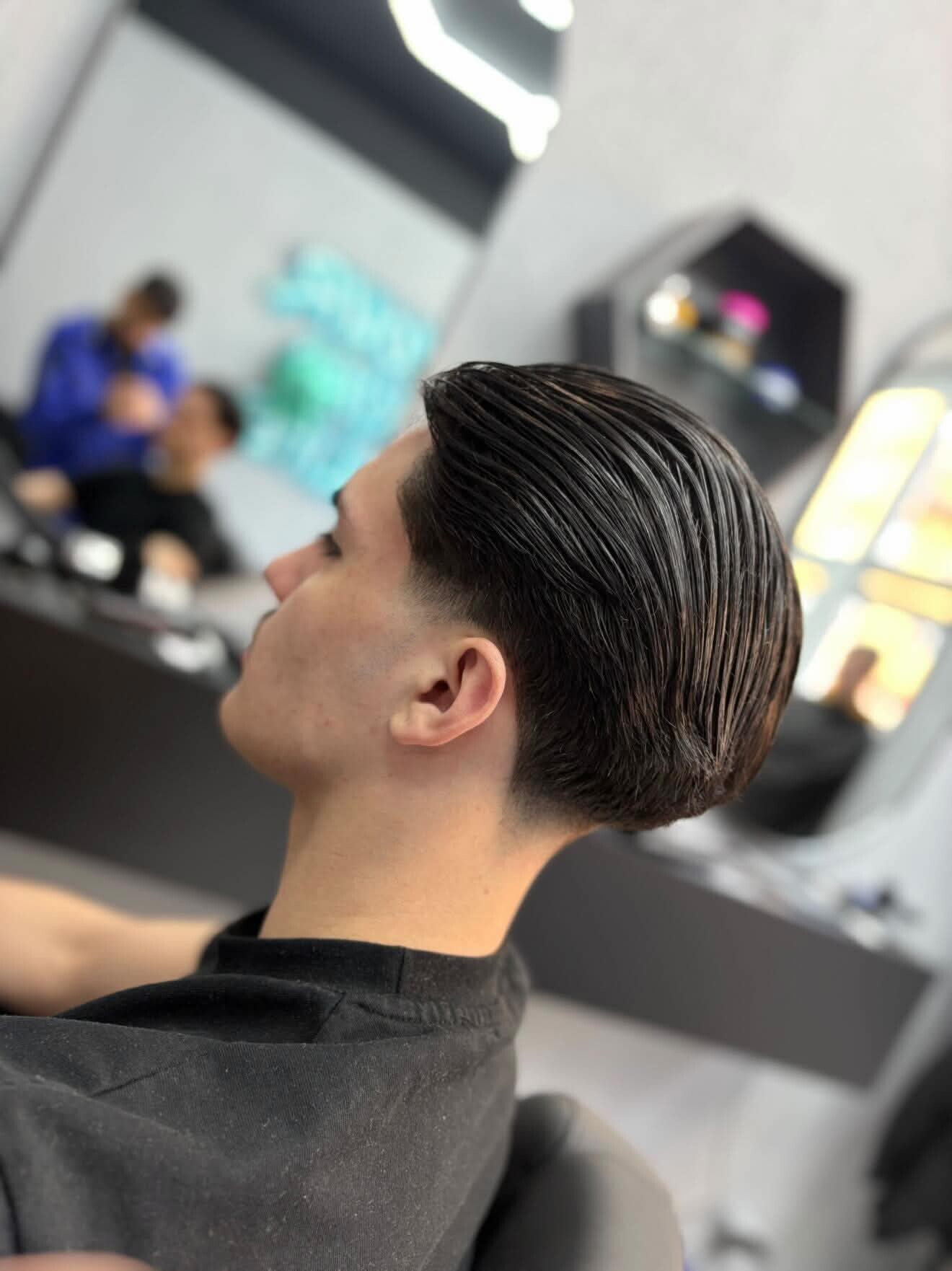 Slick back s taper fadeom